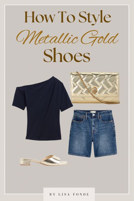 Gold sandals summer fit

#LTKsummer