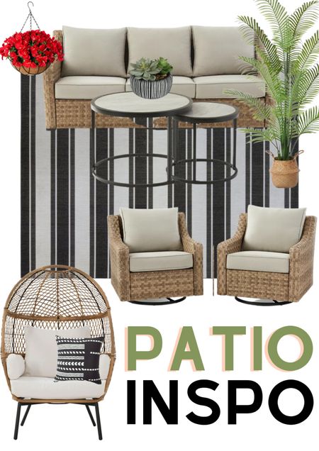 Patio furniture 

Patio decor 
Egg chair 
Outdoor rug


Home decor, patio decor , Walmart finds

#LTKSeasonal #LTKhome #LTKsalealert