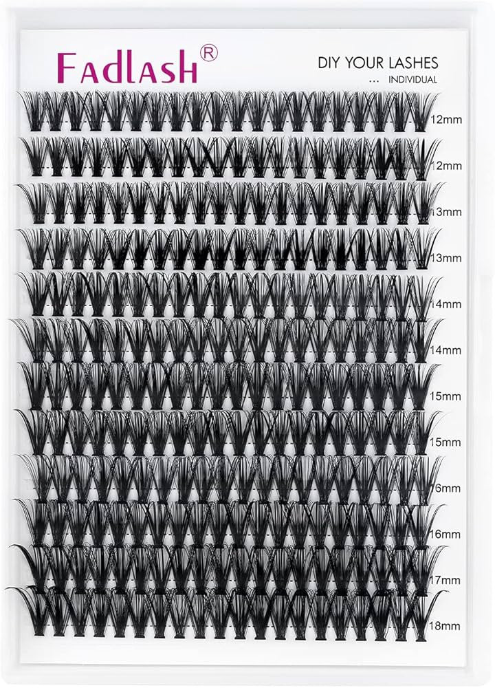 Mix Cluster Lashes 240pcs DIY Lash Clusters Soft Wispy Cluster Eyelashes Extensions (40D-0.07D, 1... | Amazon (US)