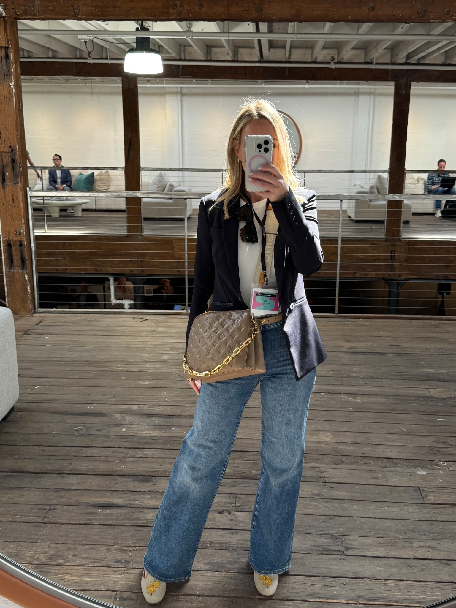 All day conference style… 
Frame
Veronica Beard
Gap
Louis Vuitton 
Prada 

#LTKdayinmylife #LTKOver40 #LTKootd