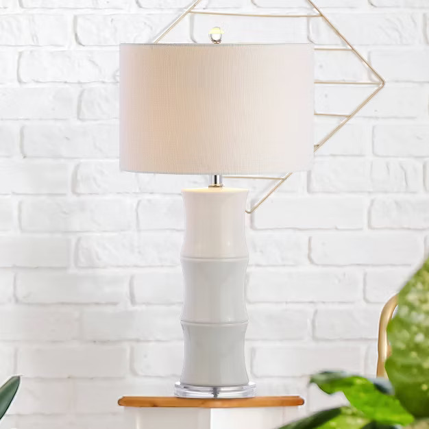 26.5" Ceramic Tiki Table Lamp (Includes Energy Efficient Light Bulb) - JONATHAN Y | Target