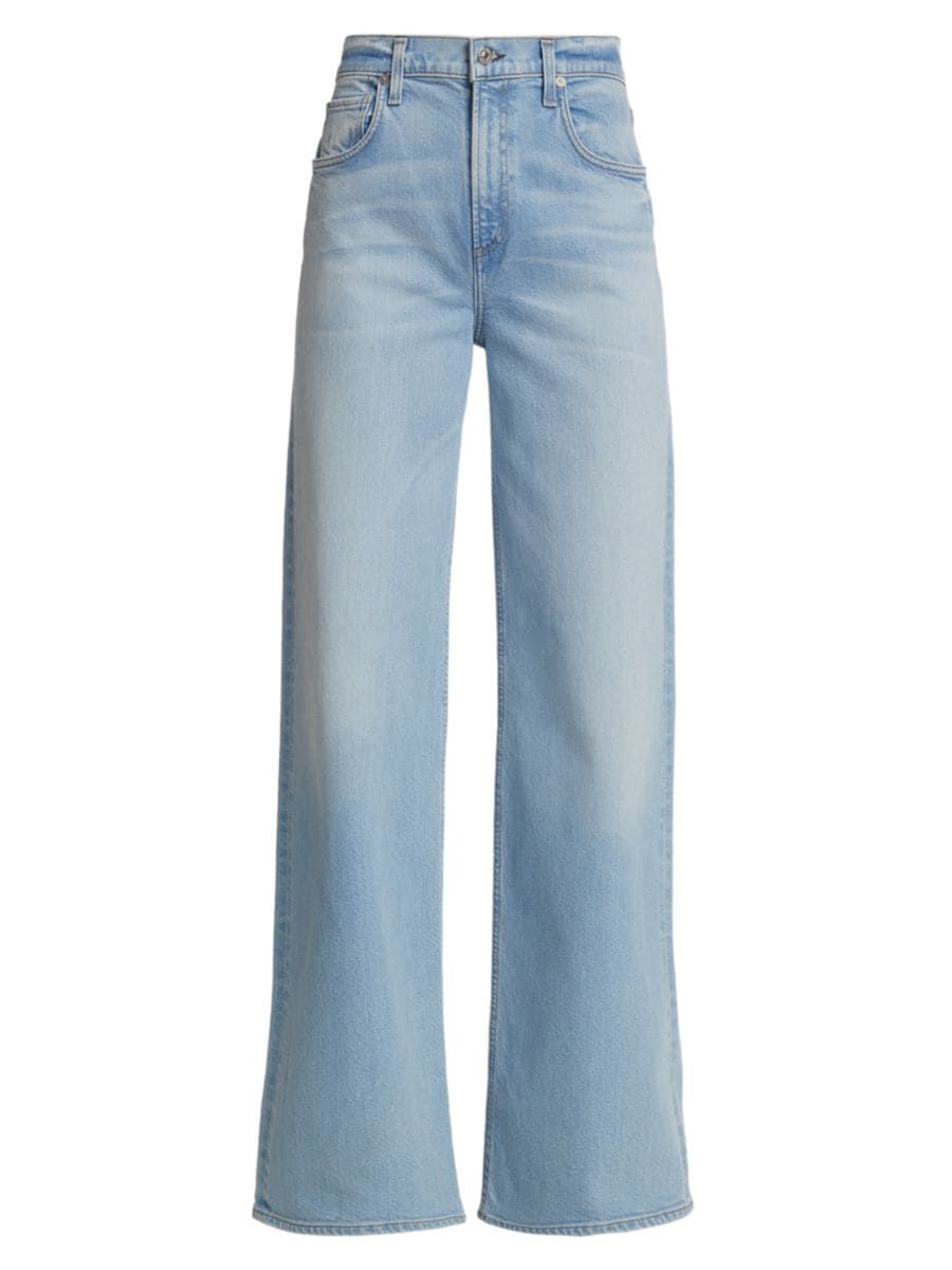 Loli High-Rise Stretch Wide-Leg Jeans | Saks Fifth Avenue