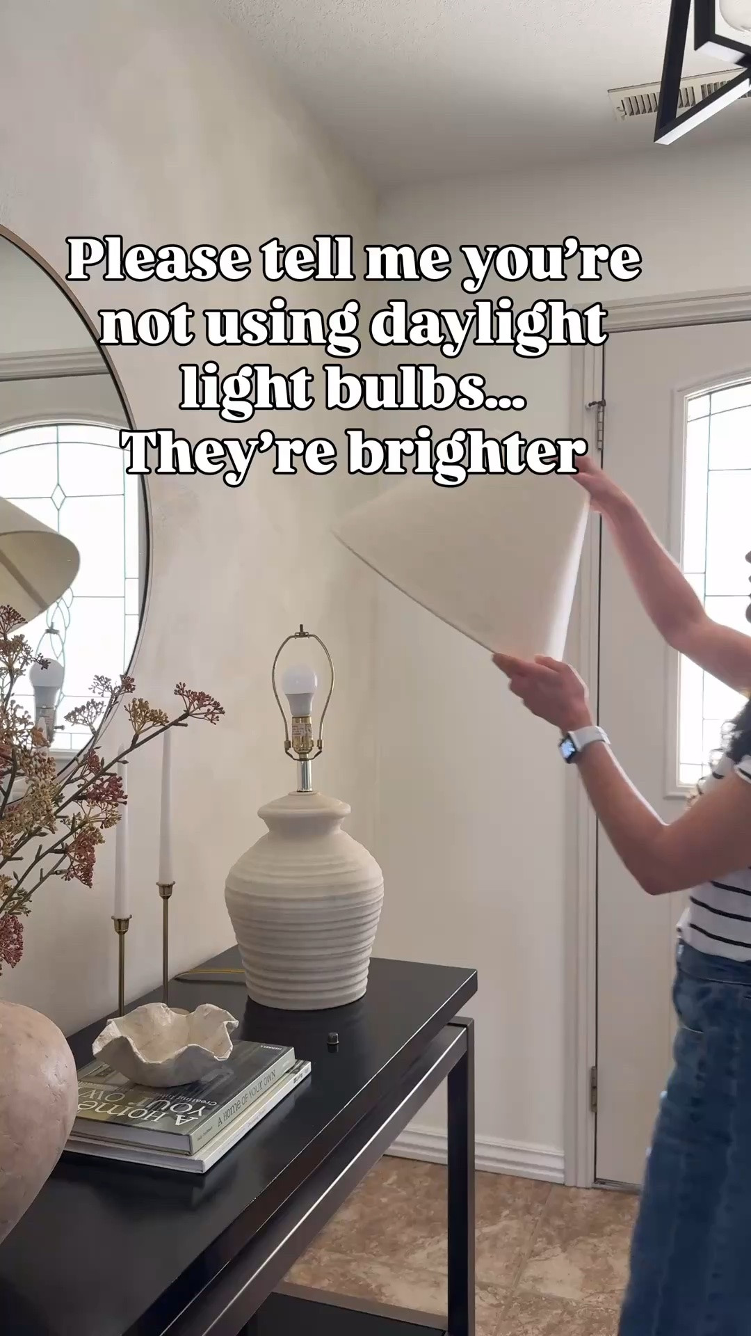 One of the easiest ways to change the feel of your home has nothing to do with paint or decor, it’s your light bulbs.

💡 I recommend using warm light bulbs (2700K–3000K) in most areas of your home. They create a softer, cozier, more inviting space.

I personally avoid daylight bulbs (5000K–6000K) inside the home because they can make a room feel harsh and overly bright, especially in living rooms and bedrooms.

A few more tips:
• Choose 60W equivalent LED bulbs for lamps and most table or floor lighting.
• Use 75W equivalent if you need a little more brightness in larger spaces.
• Reserve 100W equivalent bulbs for areas where you truly need task lighting, like a laundry room, garage, or workshop.

The goal isn’t to make your home brighter, it’s to make it feel better and cozier. And choosing the right warm light bulb is one of the easiest upgrades you can make.

These are my go to light bulbs.

#LTKHome #LTKSaleAlert #LTKdayinmylife