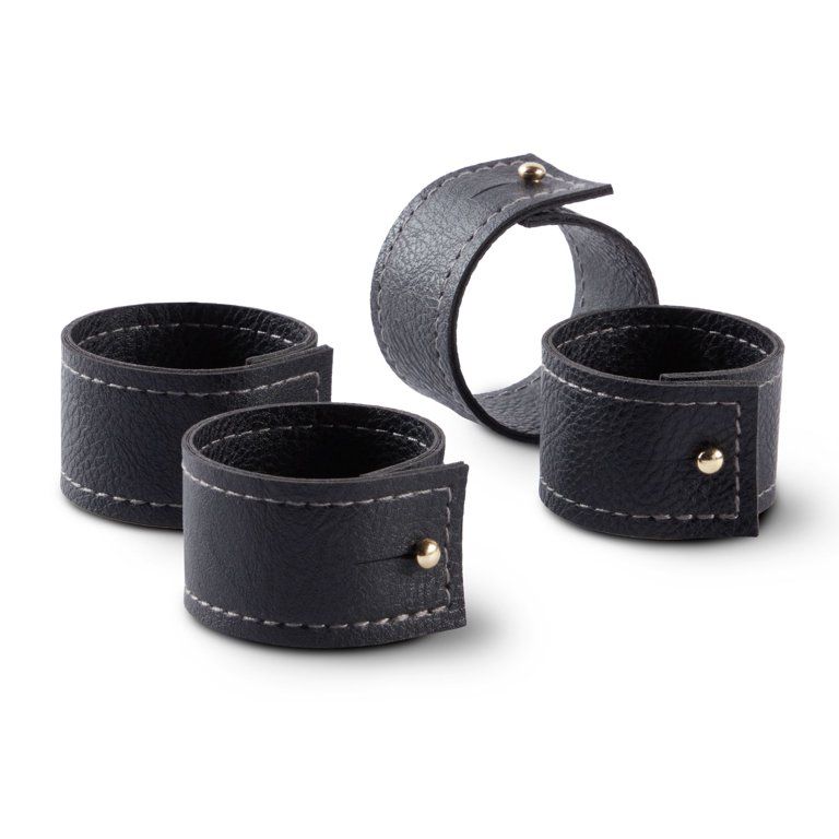 Better Homes & Garden Persia Napkin Rings, Black, 2"W x 1.25"L, 4 Pieces | Walmart (US)