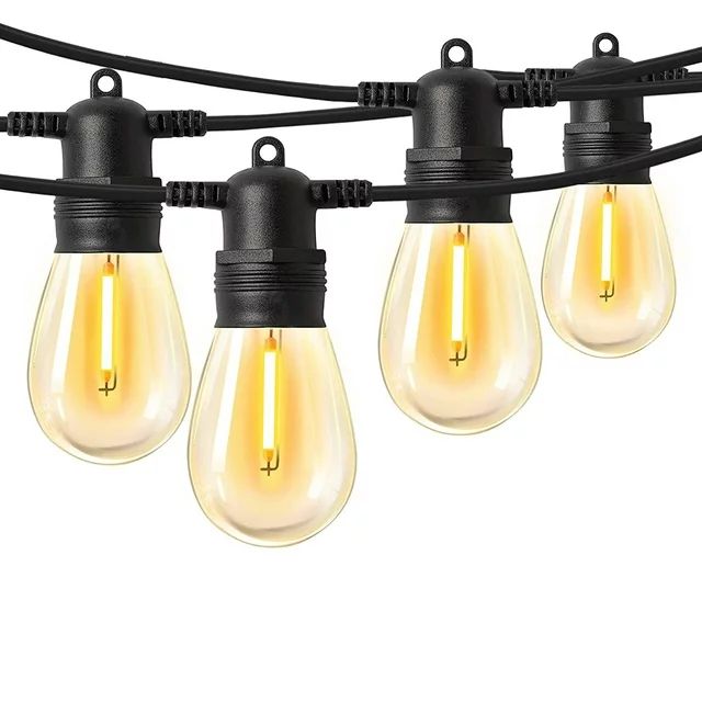 Sanfant 51TF Outdoor String Lights with 15+1 Edison Shatterproof Bulbs IP65  Waterproof Hanging L... | Walmart (US)