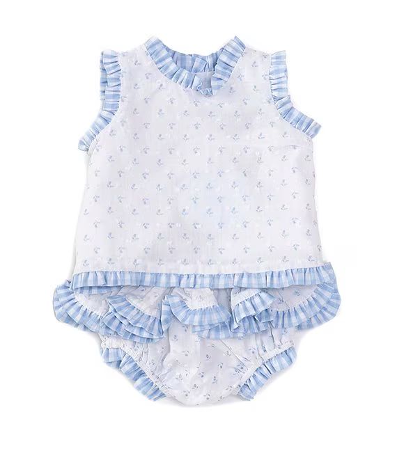 Edgehill Collectionx The Broke Brooke Baby Girls Newborn-24 MonthsChapple Swiss Dot Sleeveless Ti... | Dillard's