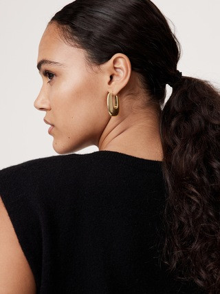 Ravena U-Profile Earrings Aureus + Argent | Banana Republic (US)