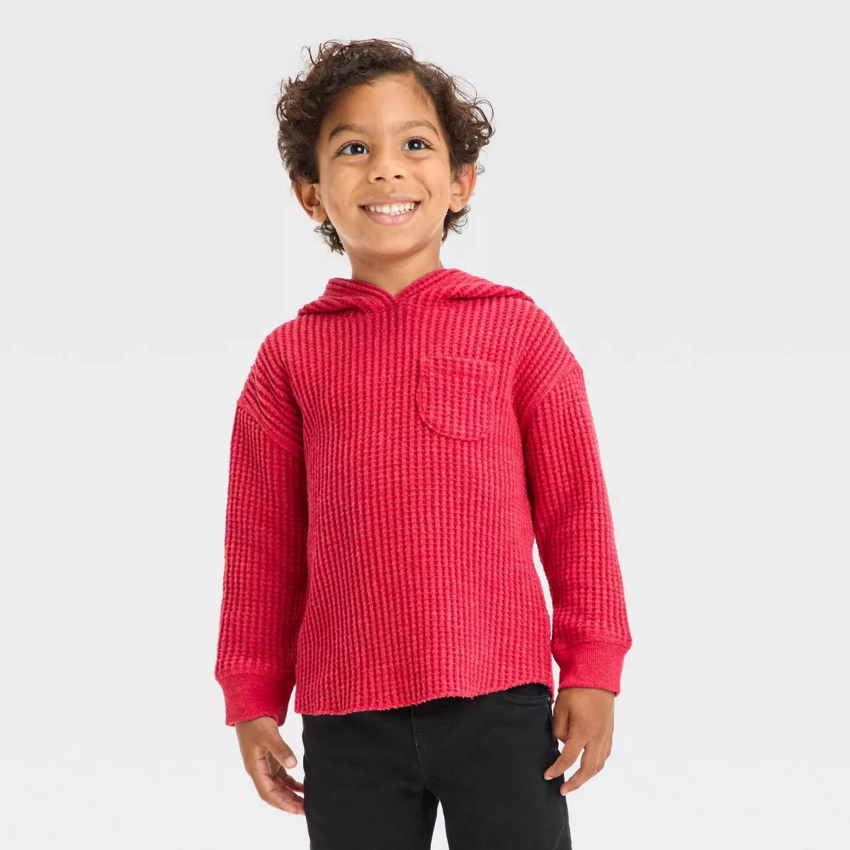 Toddler Boys' Thermal Hooded Pullover Sweatshirt- Cat & Jack™ | Target