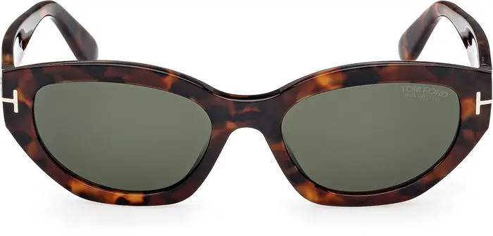 TOM FORD Penny 55mm Polarized Geometric Sunglasses | Nordstrom | Nordstrom