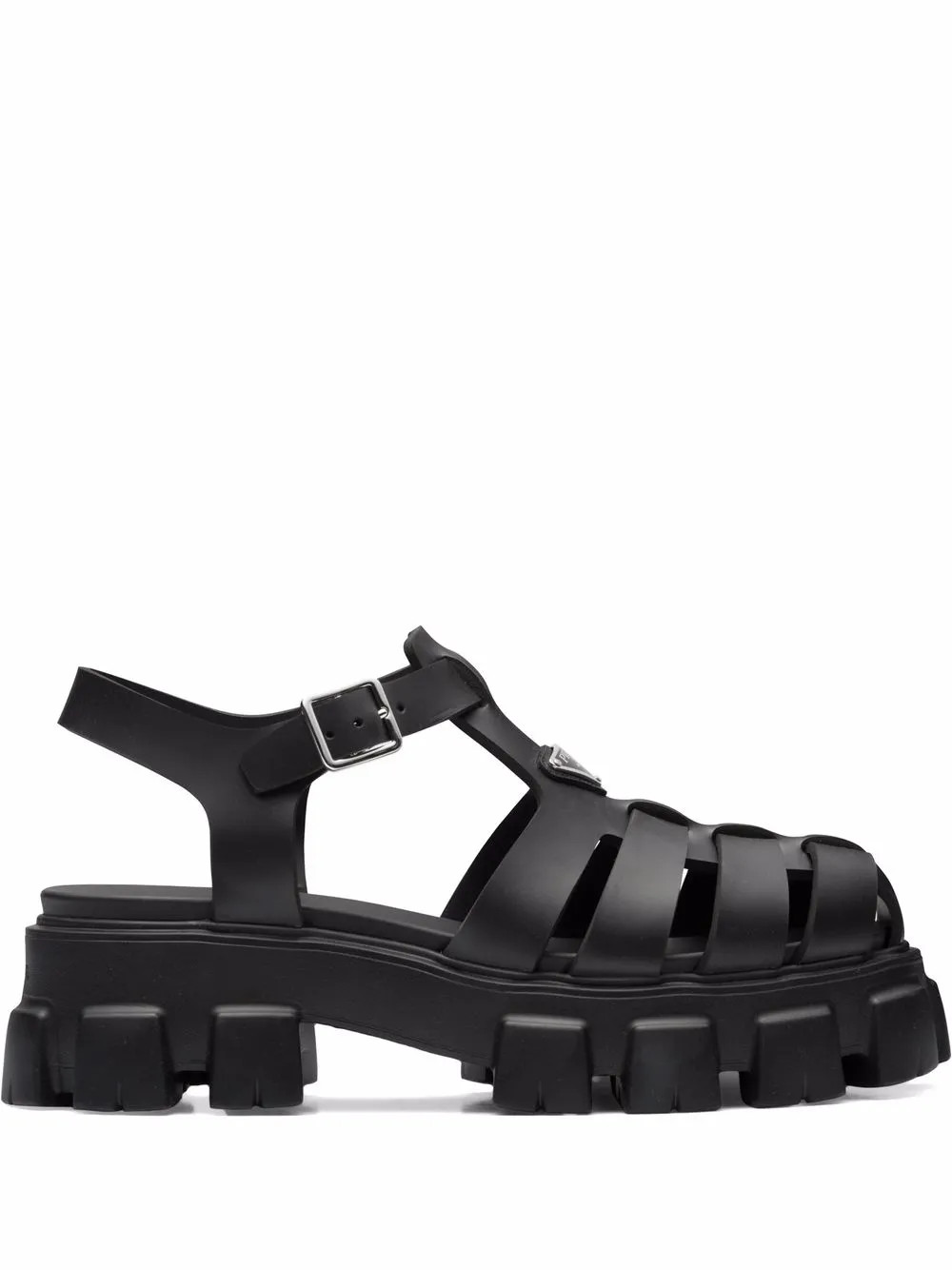 triangle-logo fisherman sandals | Farfetch Global