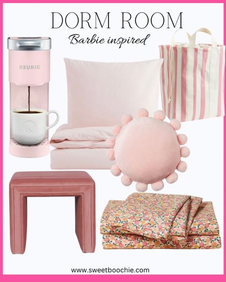 Barbie will be trending this summer with the release of the Barbie movie so I thought it would be fun to pull together a dorm room filled with pink! 

Twin duvet, girl bedroom, college dorm, pink bedroom, pink kuerig 

#LTKhome #LTKFind #LTKstyletip