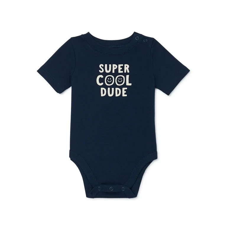 Garanimals Baby Boy Short Sleeve Graphic Bodysuit, Sizes 0-24 Months | Walmart (US)