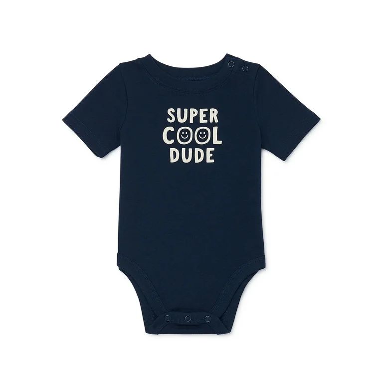 Garanimals Baby Boy Short Sleeve Graphic Bodysuit, Sizes 0-24 Months | Walmart (US)