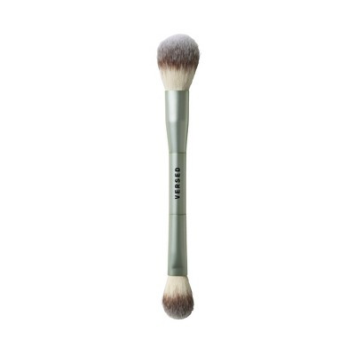 Versed Face Perfector Dual-Ended Complexion Brush: Vegan, Aluminum Handle, Recommended For Powder, 1 Piece | Target