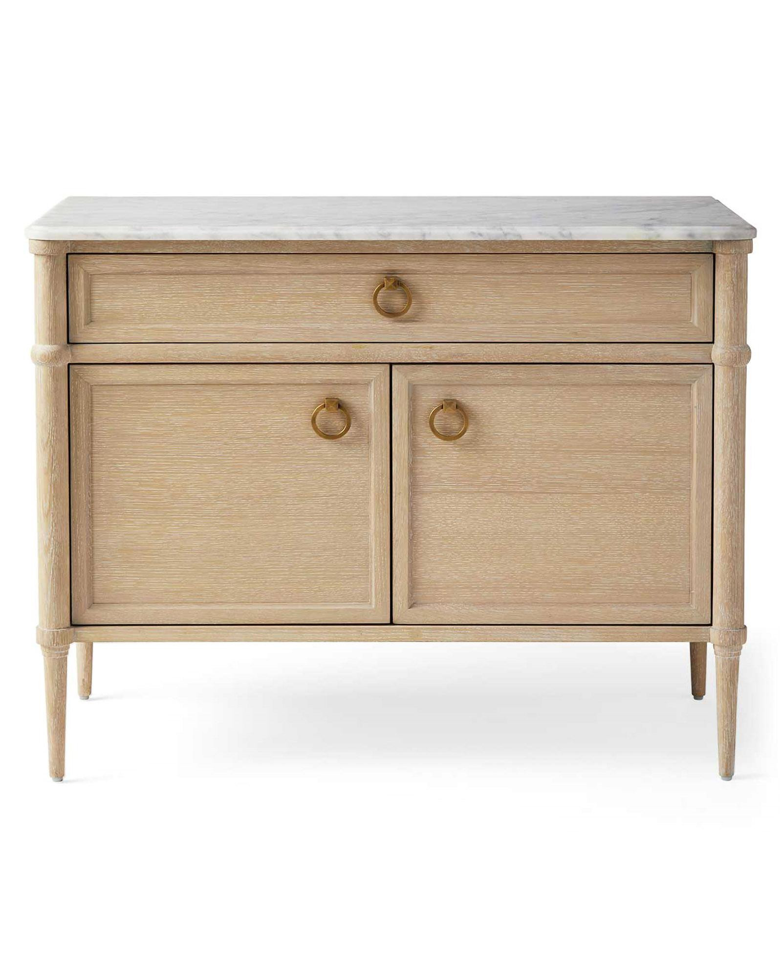 Serena & Lily Chesapeake Marble Nightstand | Serena and Lily