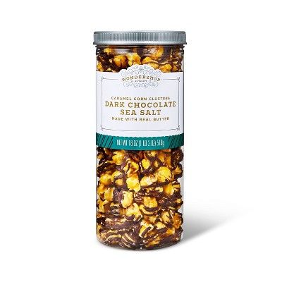 Holiday Dark Chocolate & Sea Salt Caramel Corn Clusters - 18oz - Wondershop™ | Target