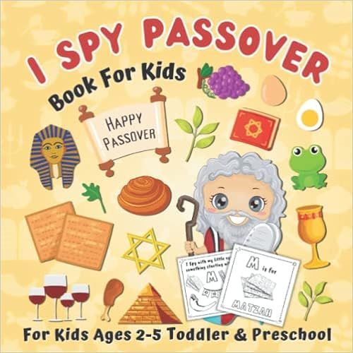 I Spy Passover! Book For Kids: With Coloring Pages! A Fun Educational Guessing Game for Toddler 2... | Amazon (US)