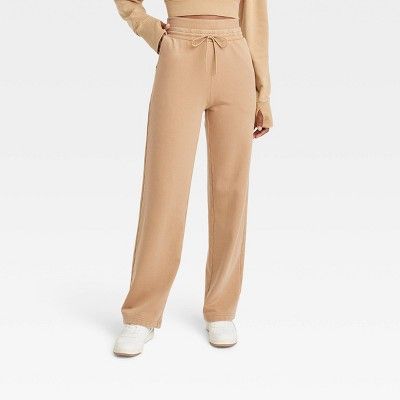 Women's High-Rise Open Bottom Fleece Pants - JoyLab™ | Target