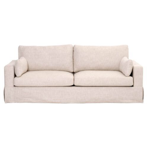 Theodore 89" 2-Seat Sofa, Bisque Linen | One Kings Lane