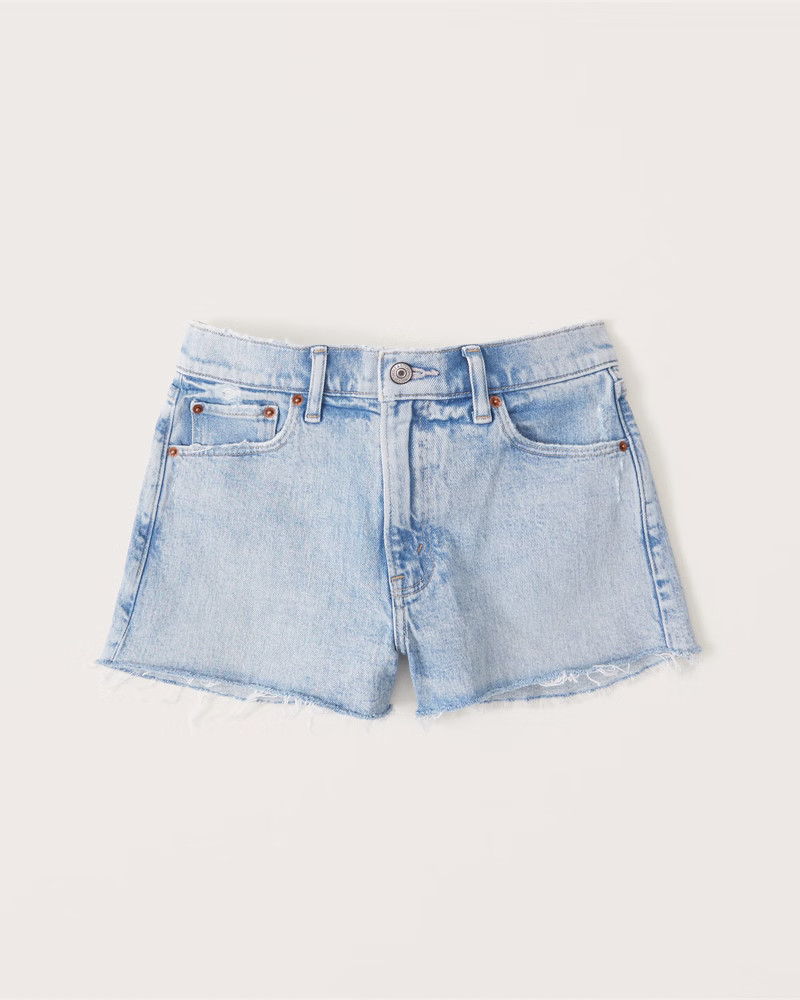 Mid Rise Mom Shorts | Abercrombie & Fitch (US)