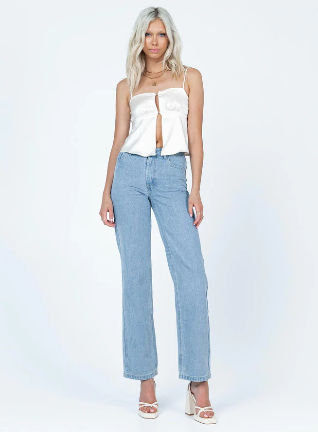 Maverick Mid Waist Jean Denim | Princess Polly US