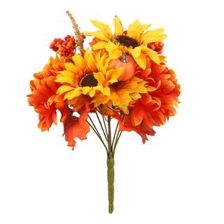 Sunflower, Mum & Pumpkin Bush by Ashland® | Michaels Stores