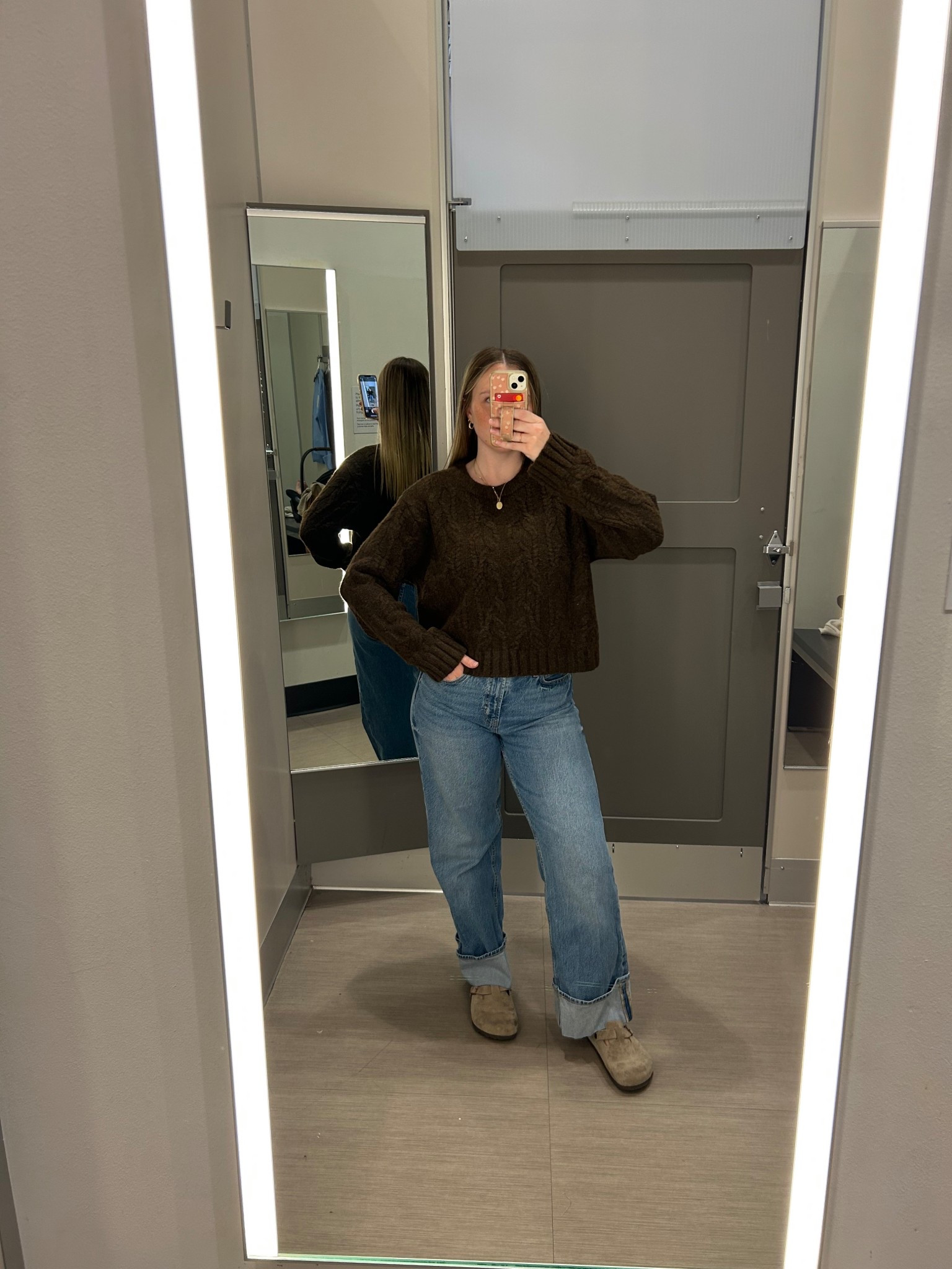 today’s OOTD! wearing a medium in the sweater + 6 in the jeans! 

#LTKSeasonal #LTKFindsUnder50 #LTKootd