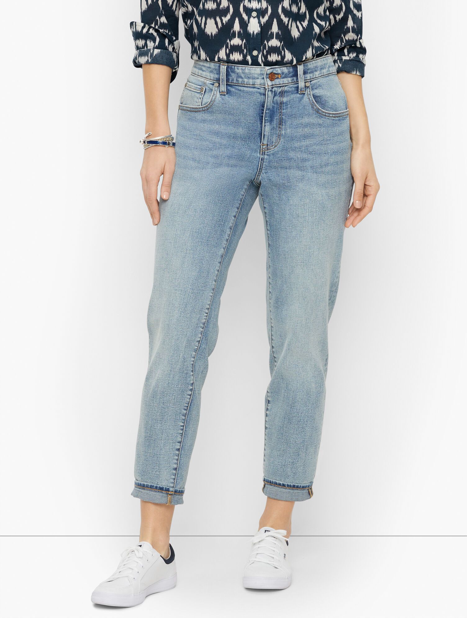 Everyday Relaxed Jeans - Sea Breeze Wash | Talbots