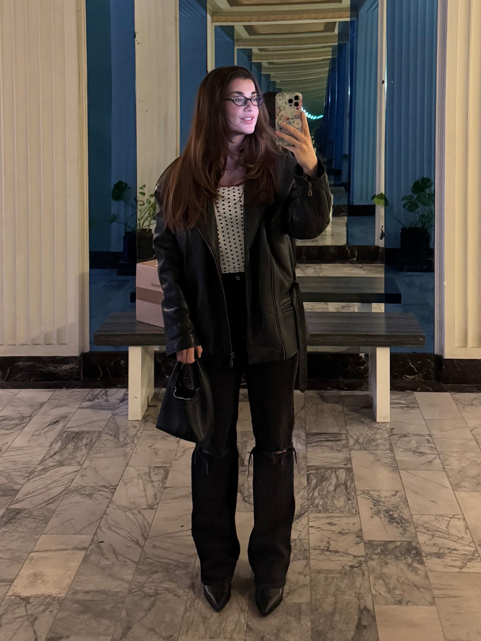 Jacket is thrifted/vintage & bag is old 