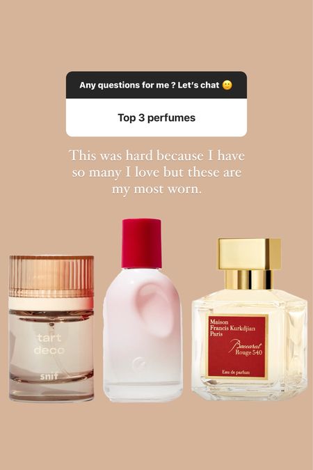 Top 3 perfume favs ! 


#LTKbeauty #LTKfindsunder100 #LTKfindsunder50