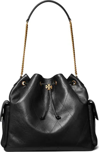 Large Charlie Quilted Leather Drawstring Shoulder Bag | Nordstrom
