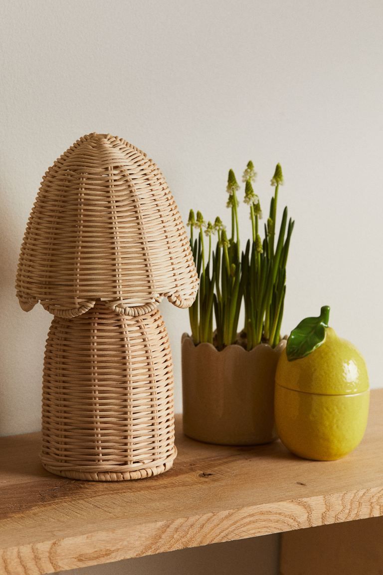 Rattan Table Lamp - Beige - Home All | H&M US | H&M (US + CA)