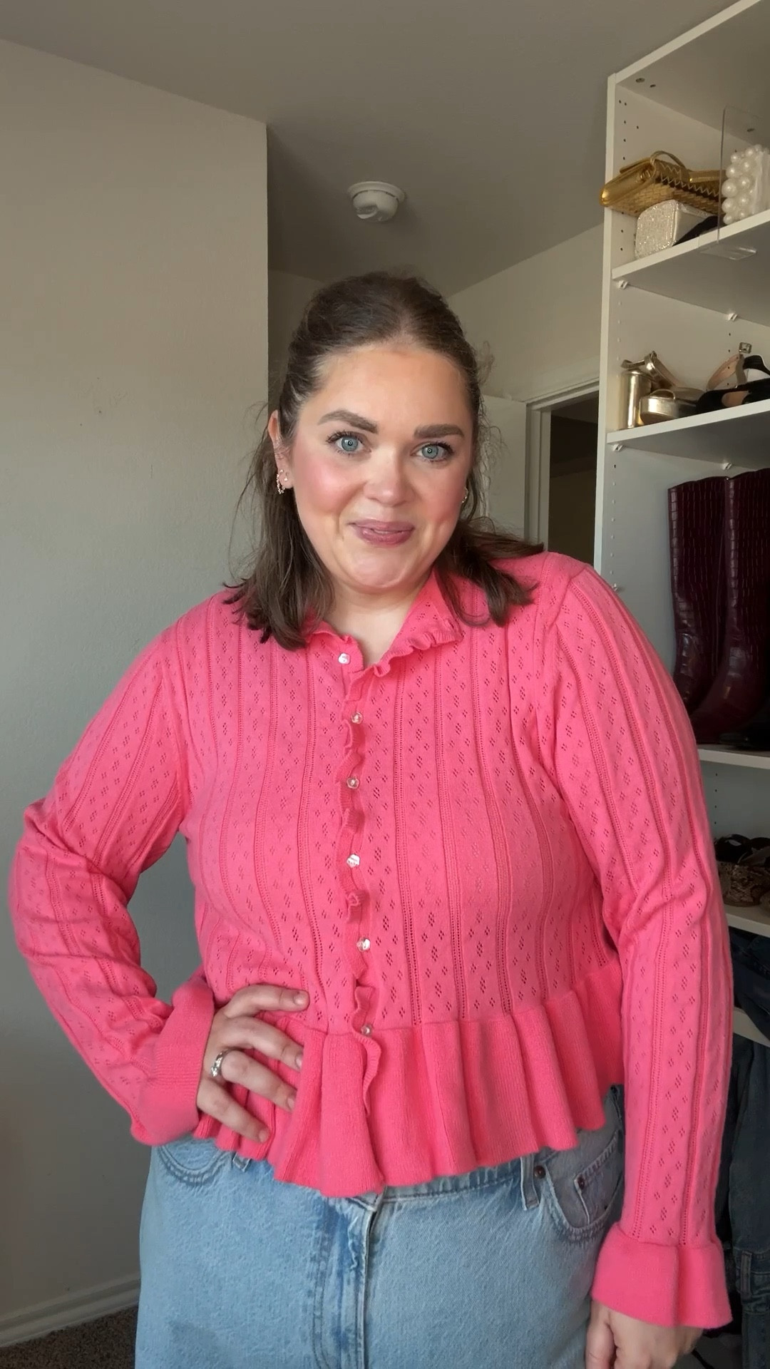 Walmart spring sweater for under $30 wearing xxl 

#LTKFindsUnder50 #LTKPlusSize