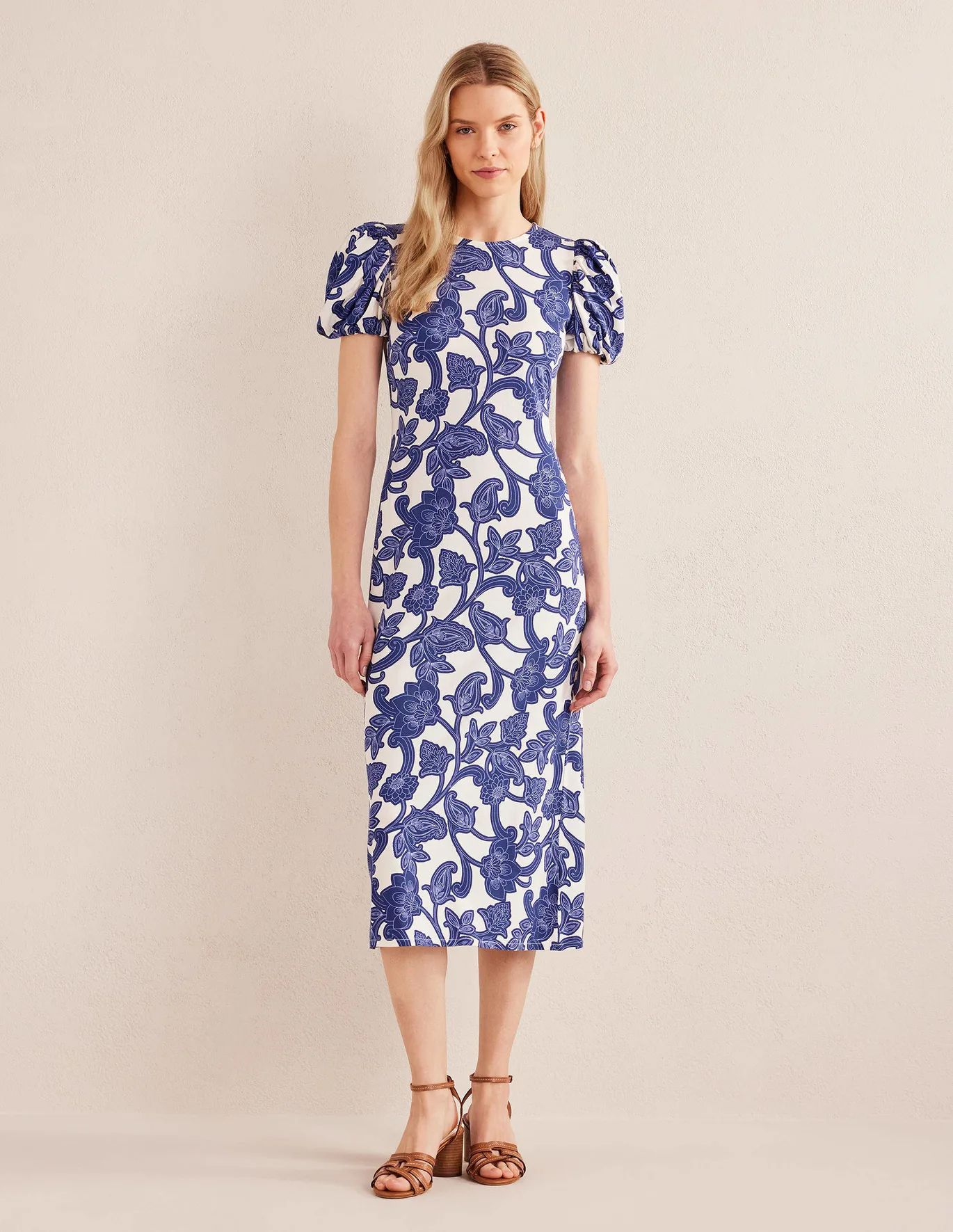 Puff Sleeve Straight Dress | Boden (US)