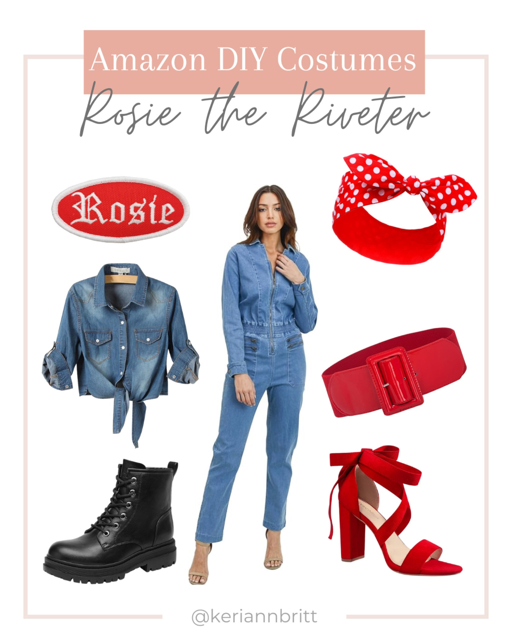 Amazon DIY Halloween Costume: Rosie the Riveter 

DIY costume / Halloween costume / women’s Halloween costume / adult Halloween / costume ideas / last minute costume / Amazon Halloween / easy costume idea 

#LTKstyletip #LTKHalloween #LTKSeasonal