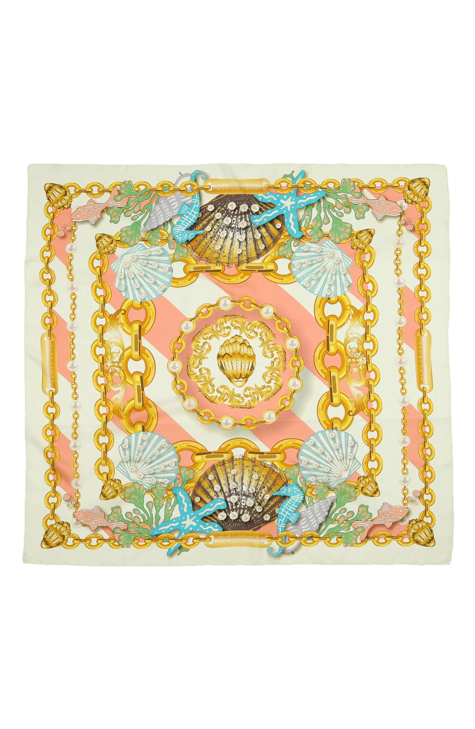 Kurt Geiger London Beach Print Square Silk Scarf | Nordstrom | Nordstrom