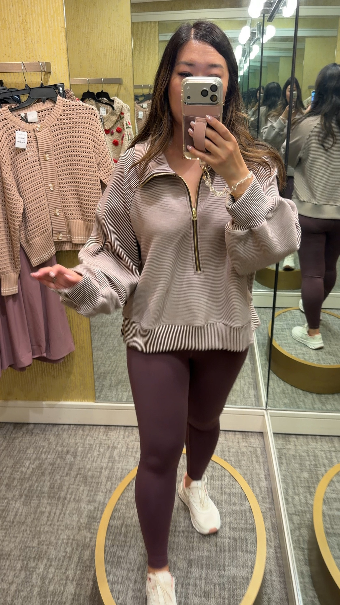Nordstrom Sale 
High sell out risk!
Pullover: XL
Leggings: Medium