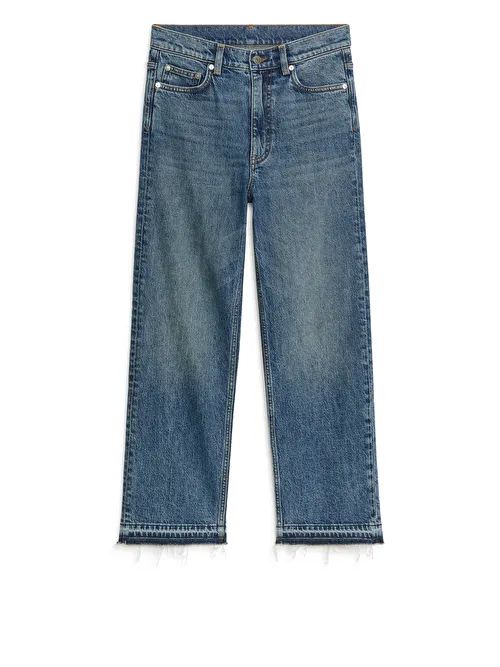 ROSE Cropped Straight Stretch Jeans | ARKET (US&UK)
