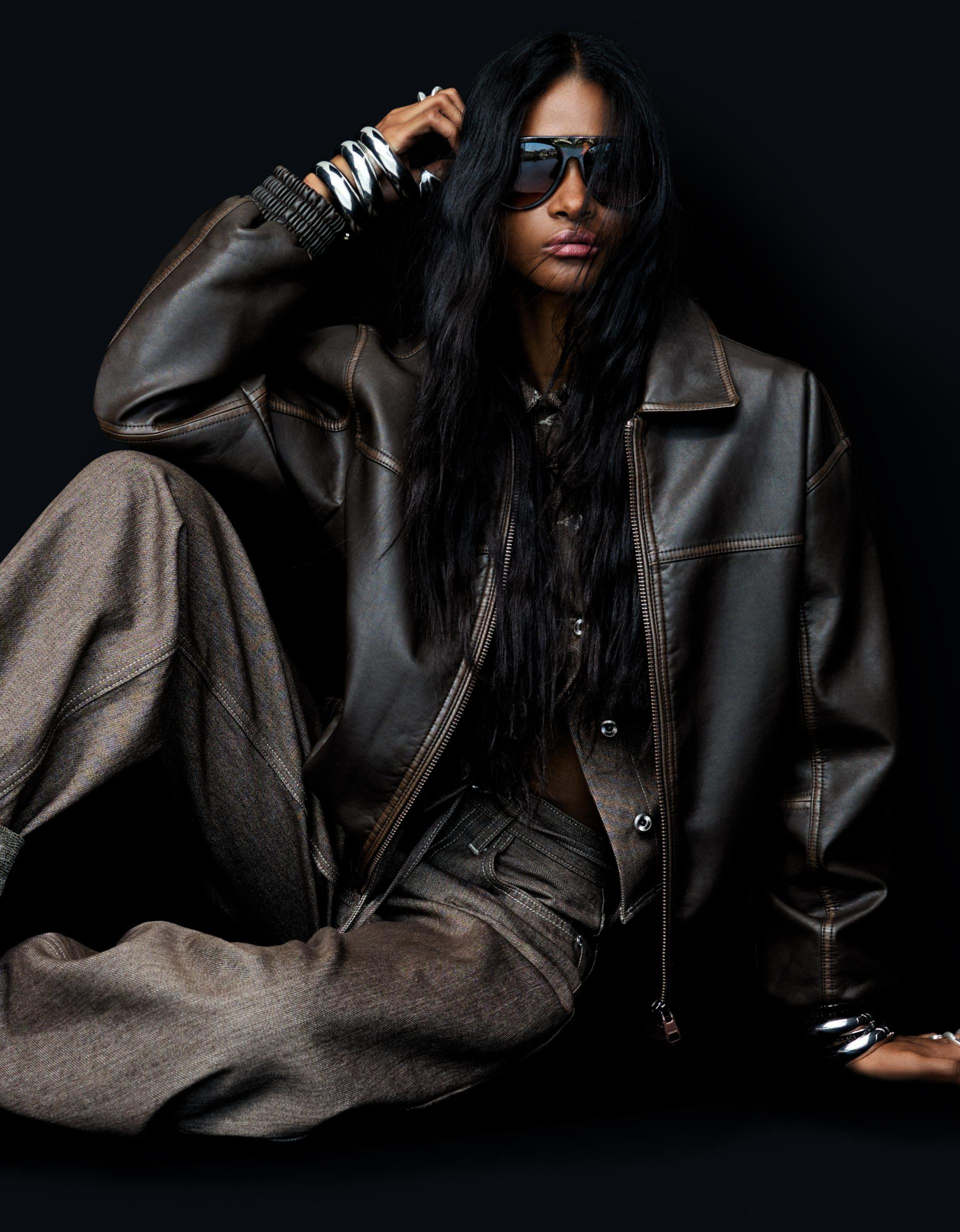 Leather effect jacket - Jackets and trench - Women | Bershka GB