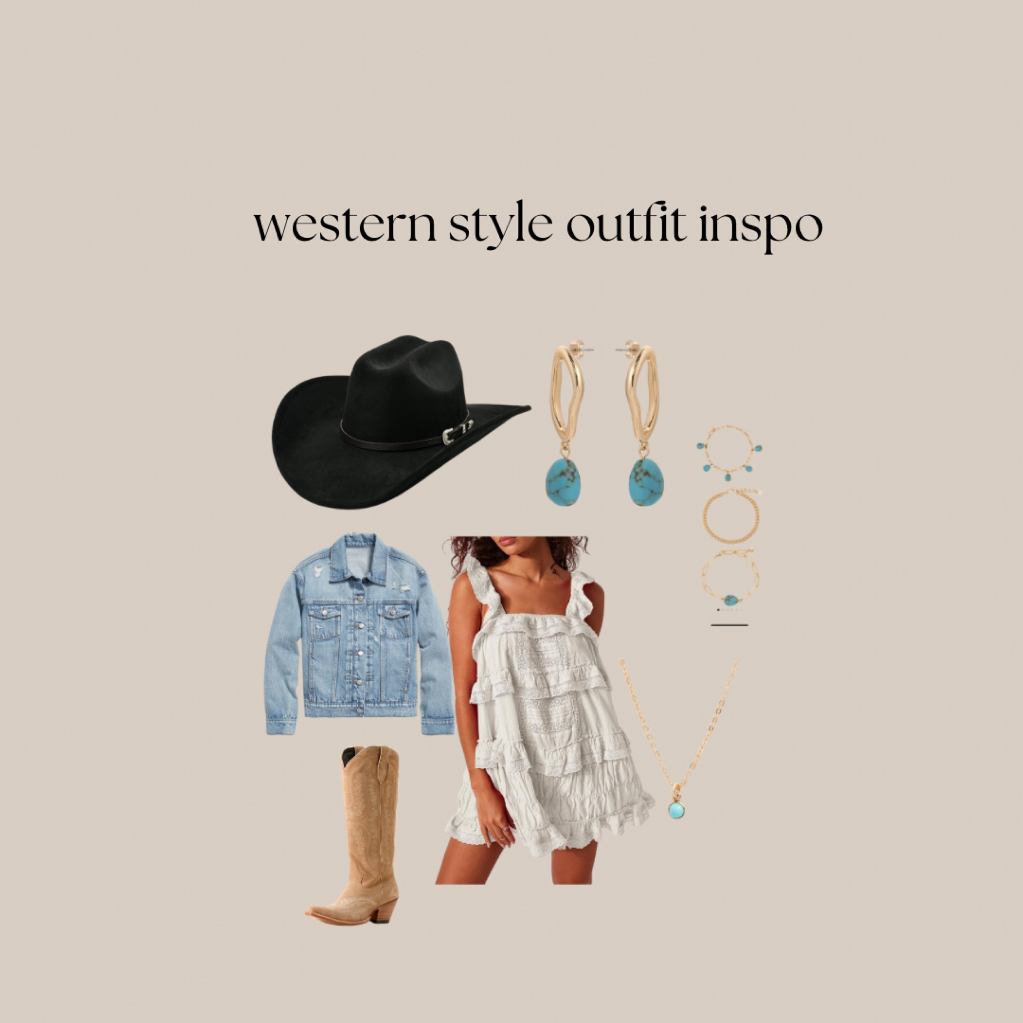 Country concert/rodeo outfit inspo. 

Western outfit, country concert outfit, summer dress. 

#LTKShoeCrush #LTKFindsUnder100 #LTKSeasonal