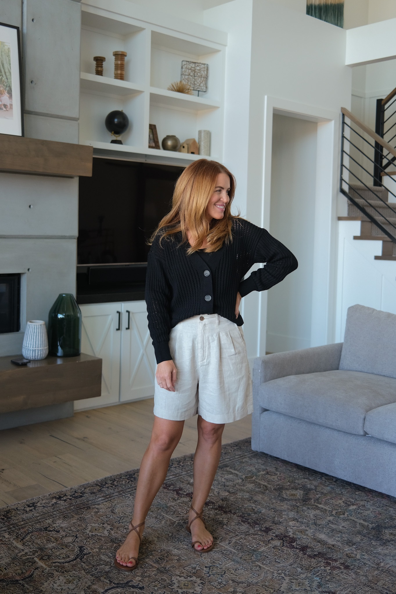 Shorts are 30% off right now + an extra 15% off is applied at checkout! This is the TALL length in my true size. 