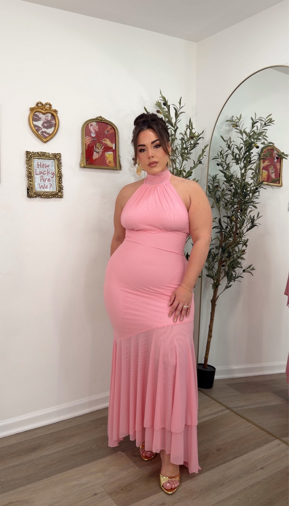 Spring 2026 Wedding Guest Dresses under on a midsize curvy size 12 & petite 5'2" body 🌸 

Wearing size Large in all 4 dresses
Bust 39"
Waist 32"
Hips 47"
Height 5'2"

#weddingguestdress #midsizedress #amazonweddingguestdress #springweddingguestdress #formaldresses

#LTKMidsize #LTKPetite #LTKWedding