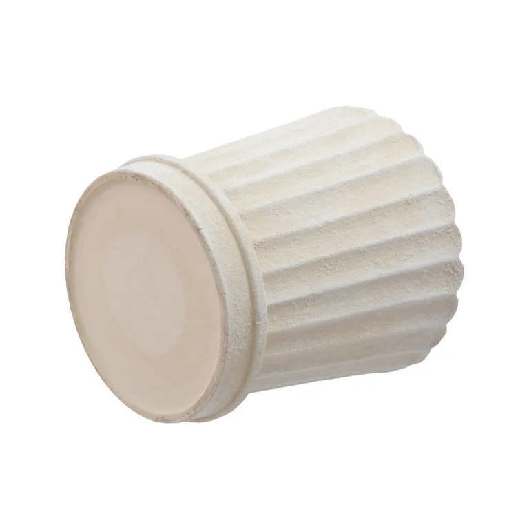 My Texas House 8 Inch Shell Planter Cream Ceramic Indoor Outdoor Flower Pot | Walmart (US)