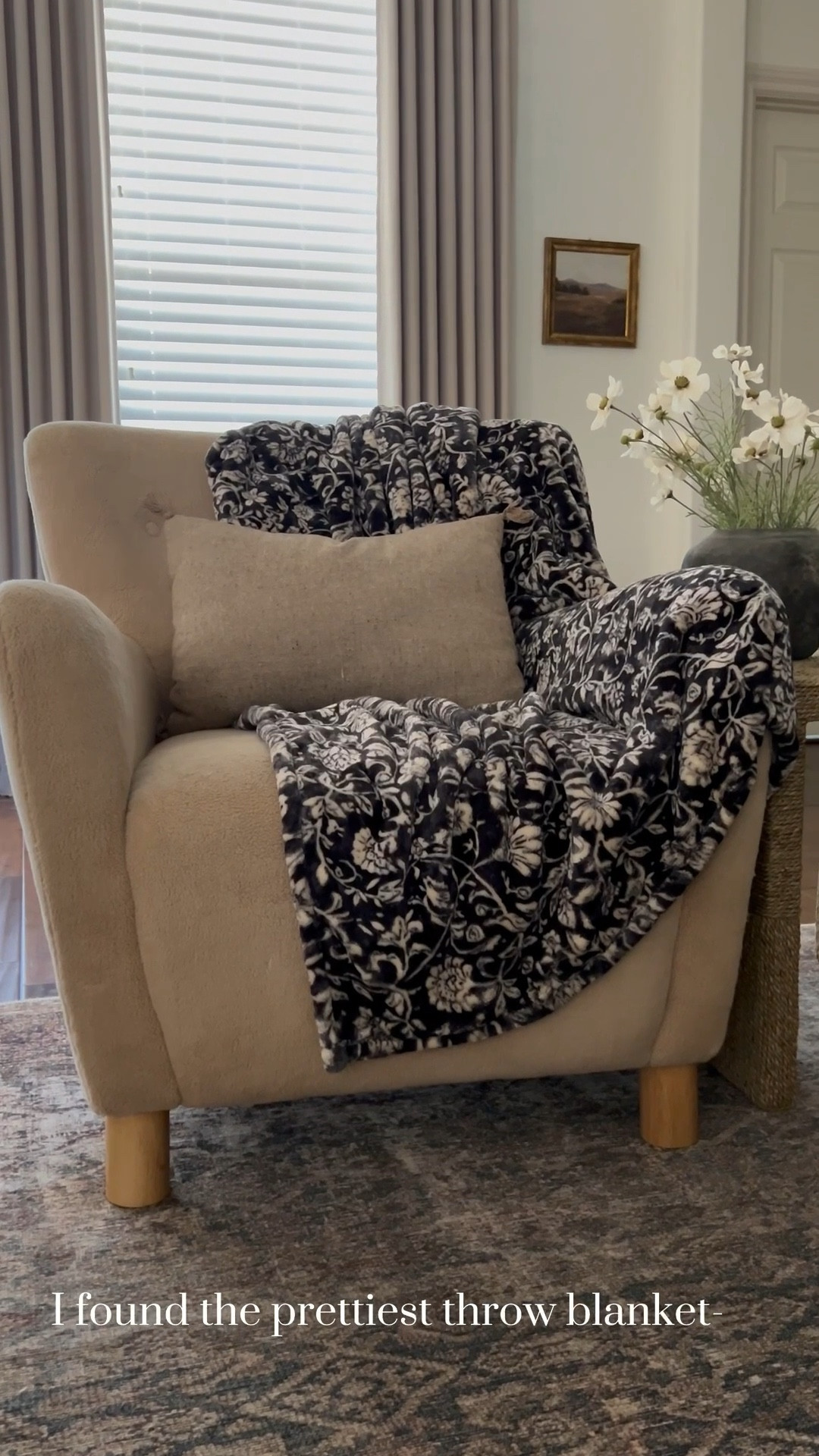 I can’t believe the price! This cozy throw blanket has the prettiest floral pattern and is soooo soft! Grab it while you can! Threshold, Target, modern organic, vintage, cottage core, living room, family room,  bedroom, guest room, entryway 

#LTKFindsUnder50 #LTKHome #LTKSummerEdit