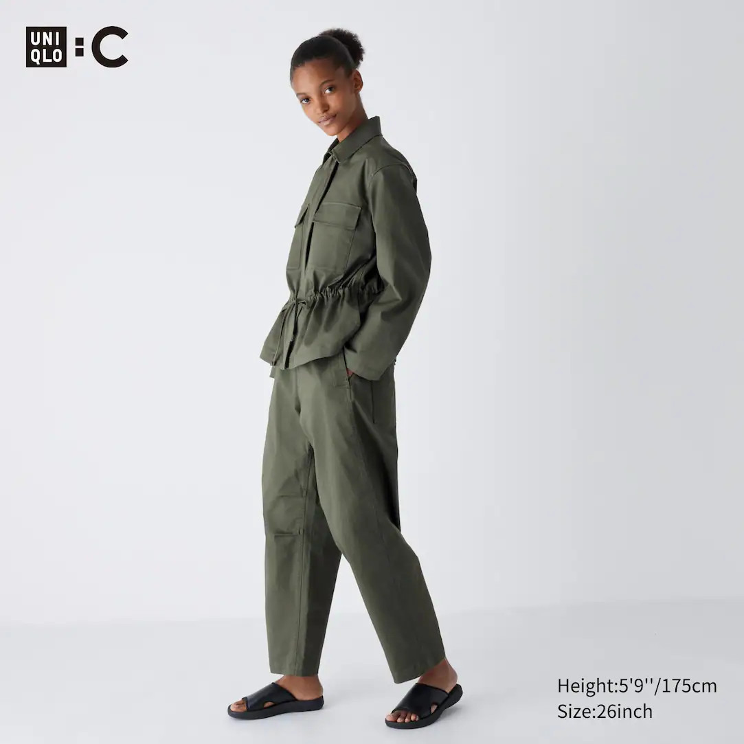 Cotton Wide Straight Leg Trousers | UNIQLO (UK)