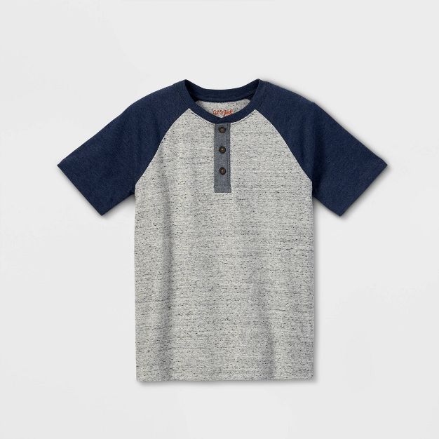 Boys' Baseball Henley Short Sleeve T-Shirt - Cat & Jack™ | Target