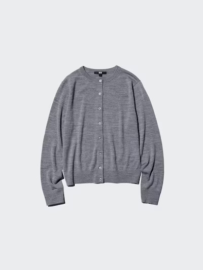 100% Merino Crew Neck CardiganColour: 05 GREYSize: Women SXXSXSSMLXLXXLFind my sizeGet help with
... | UNIQLO (UK)