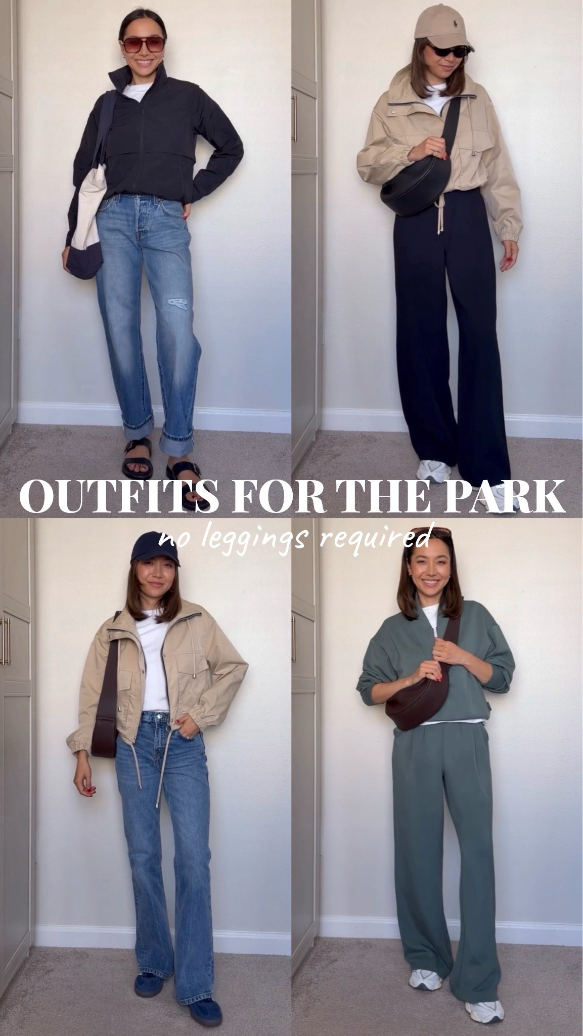 Outfits for the park (non-legging outfit ideas!) 

Comfy easy mom outfit ideas 
Jacket 1 & 2 are Amazon - size up! I went with a medium 
For a more oversized jacket, I also linked my fave/simikar Lululemon jacket

#LTKootd #LTKmomlife