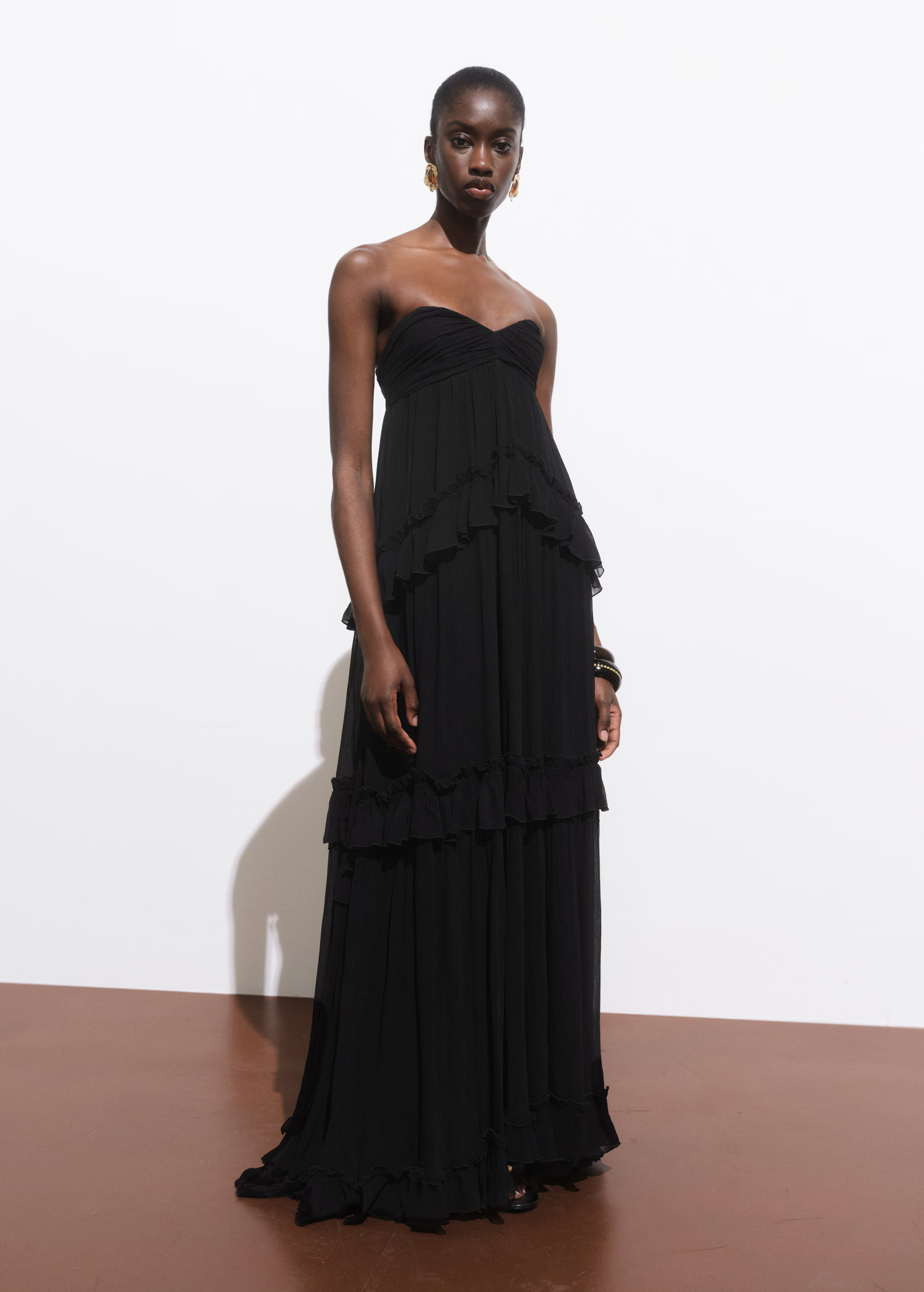 Strapless maxi-dress - Women | MANGO United Kingdom | MANGO (UK)