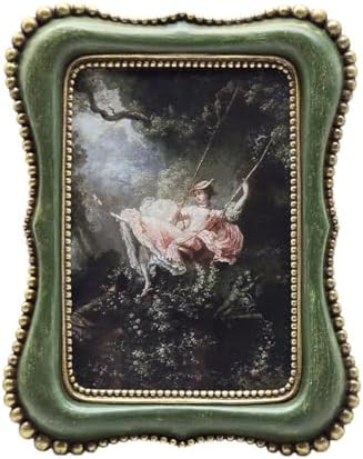 4x6 Vintage Picture Frame, Antique Green Ornate Photo Frame, for Tabletop and Wall Display, Decor... | Amazon (US)